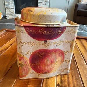 Department 56 Pears and Apples Kitchen Collectible Canister